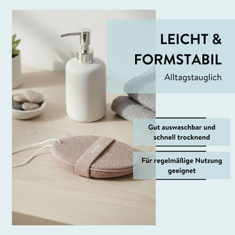 PARSA Beauty Wellness Schwamm Terracotta, sanfter Dusch- & Badeschwamm