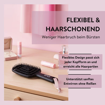 PARSA Beauty LOV.U Flexible Entwirrbürste, Sanftes Entknoten & Taschenformat