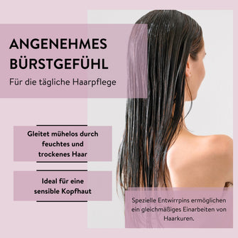 PARSA Beauty LOV.U Flexible Entwirrbürste, Sanftes Entknoten & Taschenformat