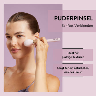 PARSA Beauty LOV.U Gesichtspinselset für Foundation, Puder & Rouge, 3-teilig