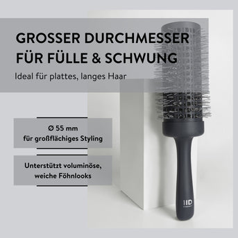 PARSA Beauty Hair ID Control & Volume Rundbürste 55 mm, Ultimatives Volumen für langes Haar