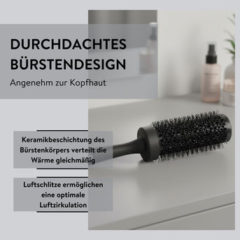 PARSA Beauty Hair ID Control & Volume Rundbürste 55 mm, Ultimatives Volumen für langes Haar