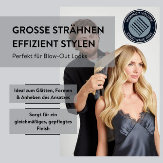 PARSA Beauty Hair ID Control & Volume Rundbürste 55 mm, Ultimatives Volumen für langes Haar