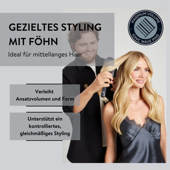 PARSA Beauty Hair ID Control & Volume Rundbürste 45 mm, XXL-Volumen & Keramik-Glanz