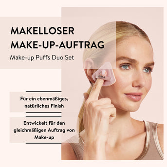 PARSA Beauty Essential Make-up Air Puff Duo Set, 2er-Set mit Aufbewahrungstasche