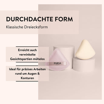 PARSA Beauty Essential Make-up Air Puff Duo Set, 2er-Set mit Aufbewahrungstasche