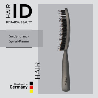 PARSA Beauty Hair ID Seidenglanz Spiralkamm mit Seidenprotein & Naturborsten