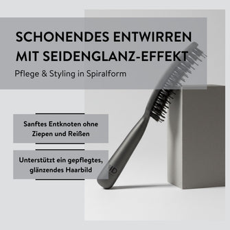 PARSA Beauty Hair ID Seidenglanz Spiralkamm mit Seidenprotein & Naturborsten