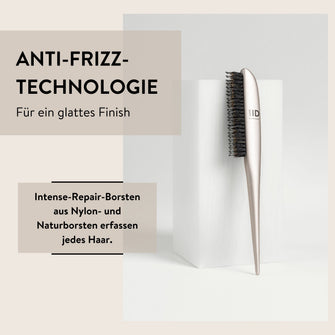 PARSA Beauty Hair ID Anti-Frizz Sleek Kamm mit Naturborsten für Glanz-Looks