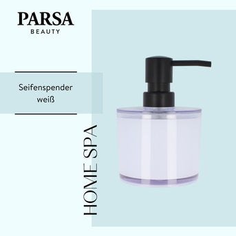 PARSA Beauty Wellness Seifenspender Weiß mit schwebendem Sockel-Design