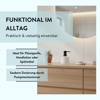 PARSA Beauty Wellness Seifenspender Weiß mit schwebendem Sockel-Design