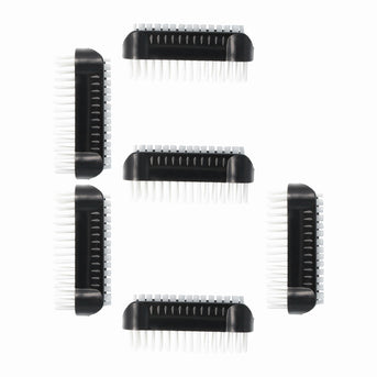 PARSA Beauty Nagelbürsten 6er Set Schwarz, Moderne Handwaschbürsten für Hände und Nägel