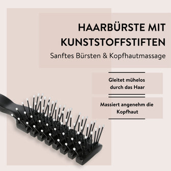 PARSA Beauty ESSENTIAL Haarbürste Luftschlitz schwarz Styling