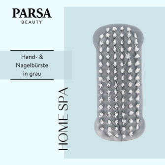 PARSA Beauty ESSENTIAL Nagelbürste silber – doppelseitig & hygienisch