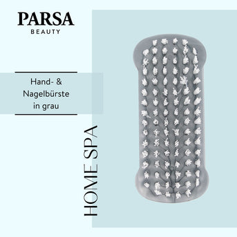 PARSA Beauty ESSENTIAL Nagelbürste silber – doppelseitig & hygienisch