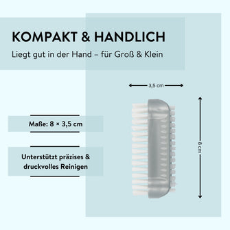 PARSA Beauty ESSENTIAL Nagelbürste silber – doppelseitig & hygienisch