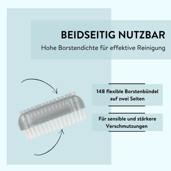 PARSA Beauty ESSENTIAL Nagelbürste silber – doppelseitig & hygienisch