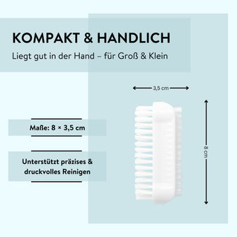 Kompakte Nagelbürste 8 × 3,5 cm – ideal für kräftiges Schrubben