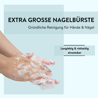 PARSA Beauty Nagelbürste breit transparent – doppelseitig & hygienisch