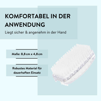 PARSA Beauty Nagelbürste breit transparent – doppelseitig & hygienisch