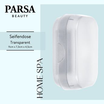 PARSA Beauty ESSENTIAL Seifendose Flair transparent Seifenbox