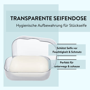 PARSA Beauty ESSENTIAL Seifendose Flair transparent Seifenbox