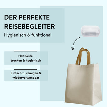 PARSA Beauty ESSENTIAL Seifendose Flair transparent Seifenbox