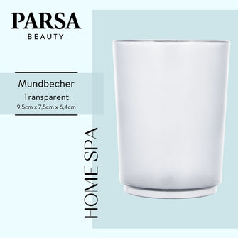 PARSA Beauty ESSENTIAL Zahnputzbecher Flair Transparent