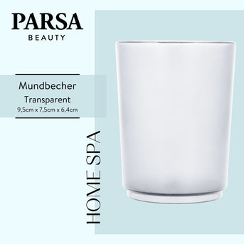 PARSA Beauty ESSENTIAL Zahnputzbecher Flair Transparent
