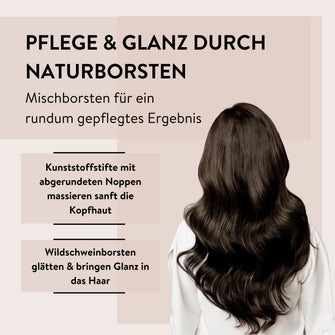 PARSA Beauty ESSENTIAL Trend-Line Rundföhnbürste schwarz Mischborsten