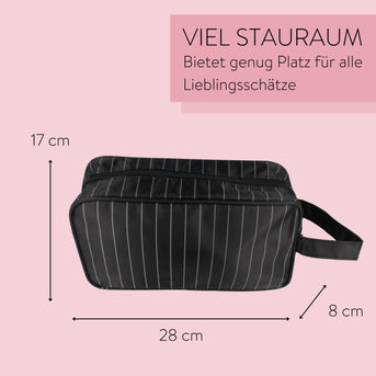 PARSA Beauty ESSENTIAL Kulturtasche Herren Streifen Männer Tasche