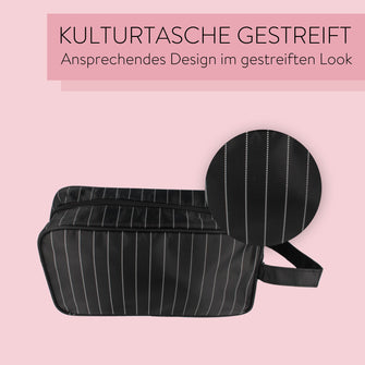 PARSA Beauty ESSENTIAL Kulturtasche Herren Streifen Männer Tasche