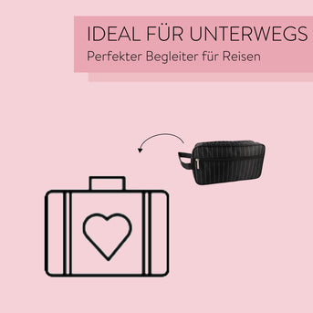 PARSA Beauty ESSENTIAL Kulturtasche Herren Streifen Männer Tasche