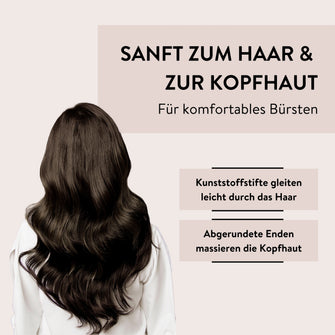 PARSA Beauty ESSENTIAL Trend-Line Ovalbürste schwarz groß Stylingbürste