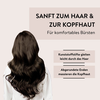 PARSA Beauty ESSENTIAL Trend-Line Ovalbürste schwarz groß Stylingbürste