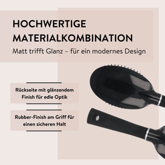 PARSA Beauty ESSENTIAL Trend-Line Ovalbürste schwarz groß Stylingbürste