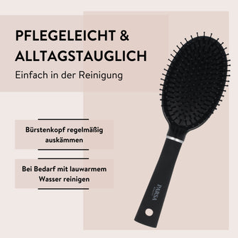 PARSA Beauty ESSENTIAL Trend-Line Ovalbürste schwarz groß Stylingbürste