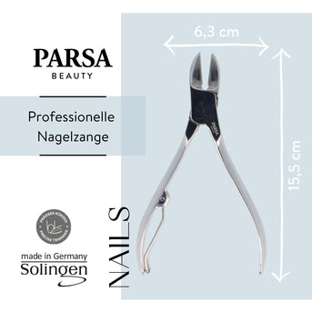 PARSA Beauty Professional Nagelzange Solingen, Kürzen für Hand- und Fußnägel