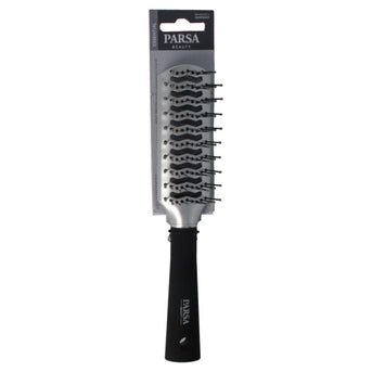 PARSA Beauty ESSENTIAL Trend-Line Luftschlitz Haarbürste silber