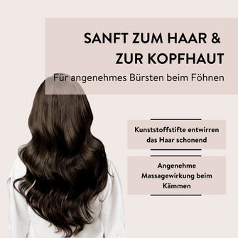 PARSA Beauty ESSENTIAL Trend-Line Luftschlitz Haarbürste schwarz