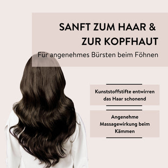 PARSA Beauty ESSENTIAL Trend-Line Luftschlitz Haarbürste schwarz