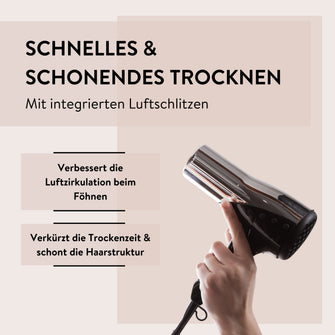 PARSA Beauty ESSENTIAL Trend-Line Luftschlitz Haarbürste schwarz