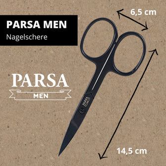 PARSA Beauty MEN Nagelschere Edelstahl Nagelpflege Schere Herren