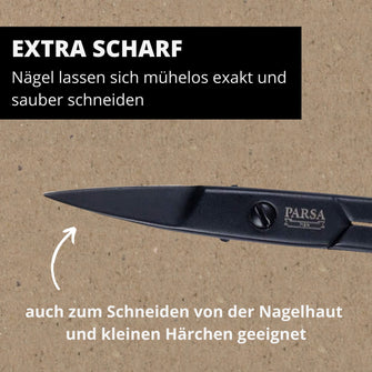 PARSA Beauty MEN Nagelschere Edelstahl Nagelpflege Schere Herren