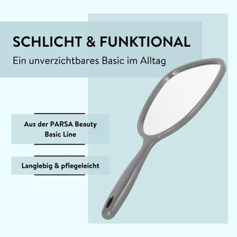 PARSA Beauty ESSENTIAL Handspiegel anthrazit Schminkspiegel