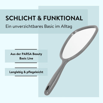 PARSA Beauty ESSENTIAL Handspiegel anthrazit Schminkspiegel