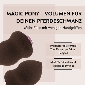 PARSA Beauty ESSENTIAL Magic Pony braun – Haarverdicker für voluminöse Stylings