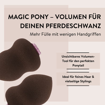 PARSA Beauty ESSENTIAL Magic Pony braun – Haarverdicker für voluminöse Stylings