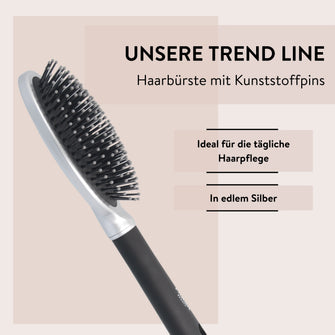PARSA Beauty ESSENTIAL Trend-Line Bürste oval groß silber KSTP