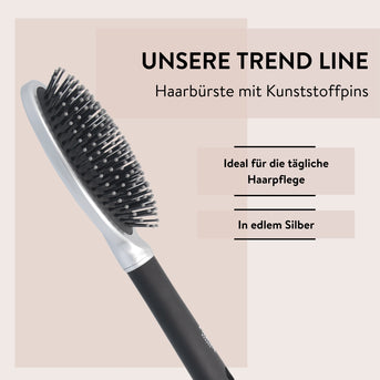 PARSA Beauty ESSENTIAL Trend-Line Bürste oval groß silber KSTP